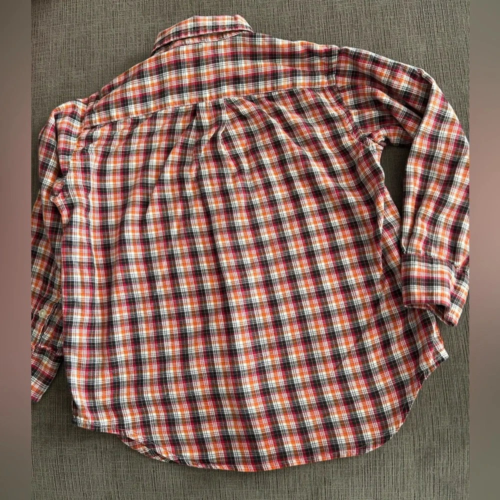 Ralph Lauren Boys' Plaid Cotton Poplin Shirt Toddler Boy 5